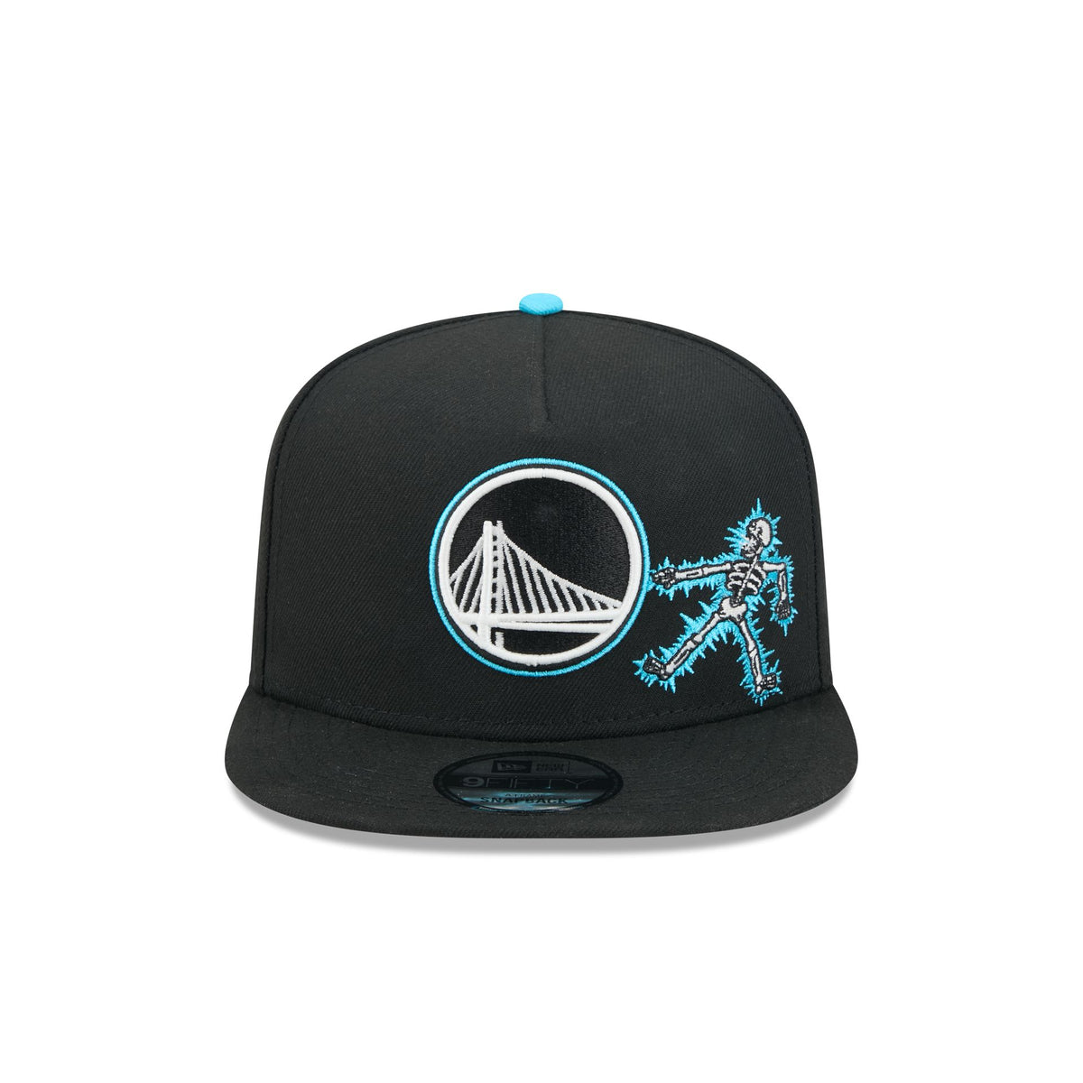 Golden State Warriors Electric Shock Skeleton 9FIFTY A-Frame Snapback Hat