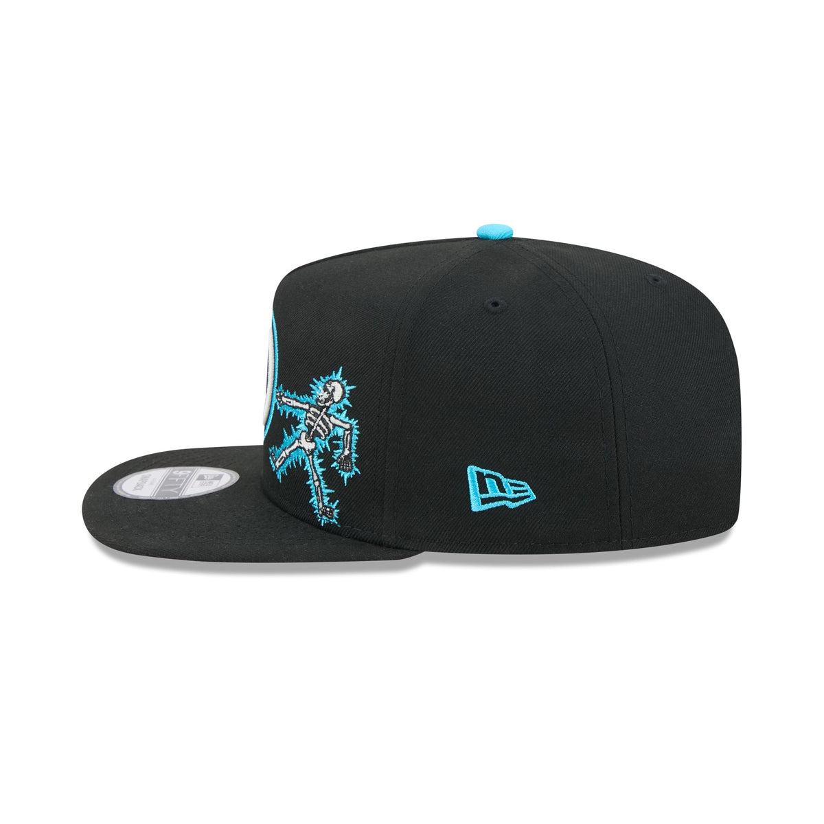 Golden State Warriors Electric Shock Skeleton 9FIFTY A-Frame Snapback Hat