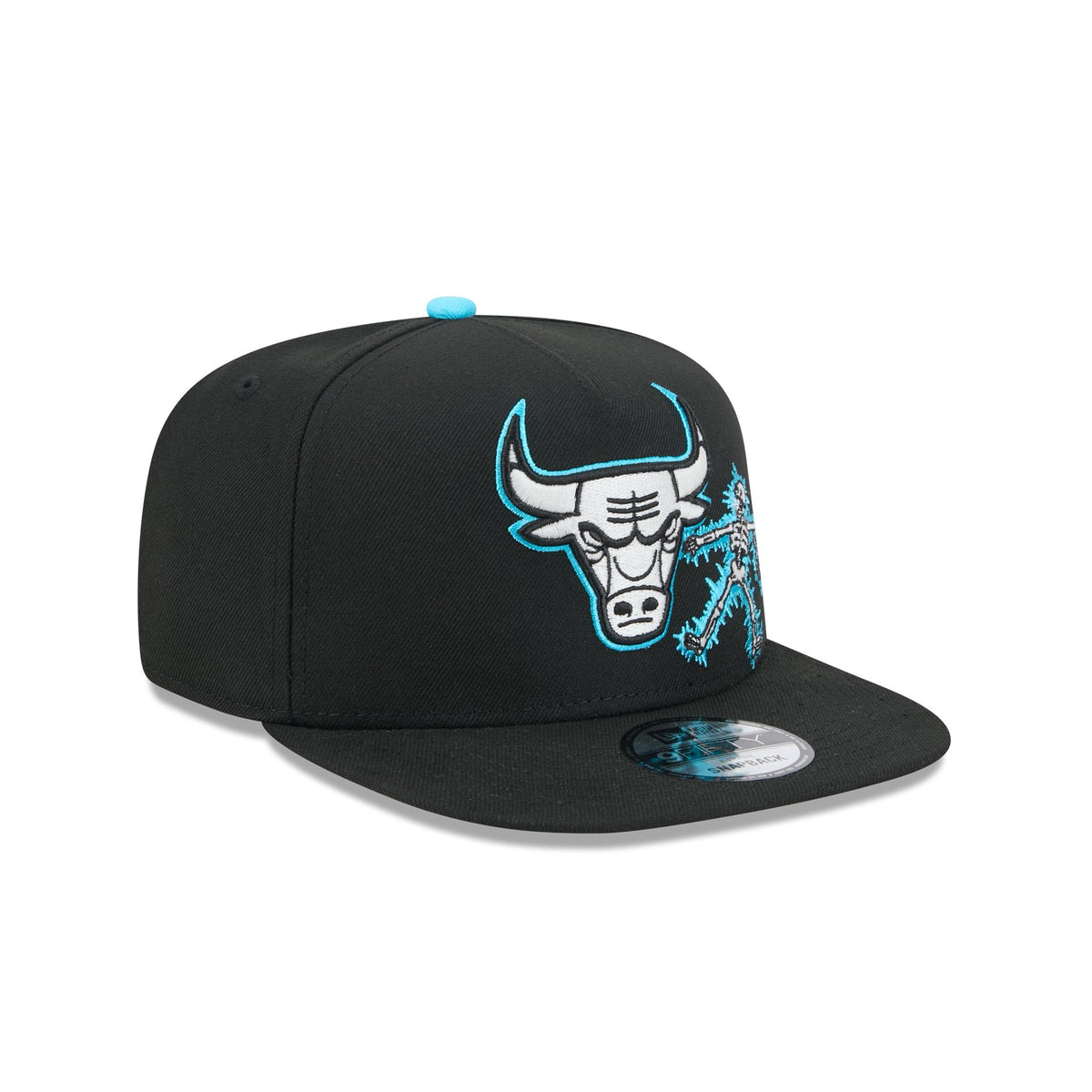 Chicago Bulls Electric Shock Skeleton 9FIFTY A-Frame Snapback Hat