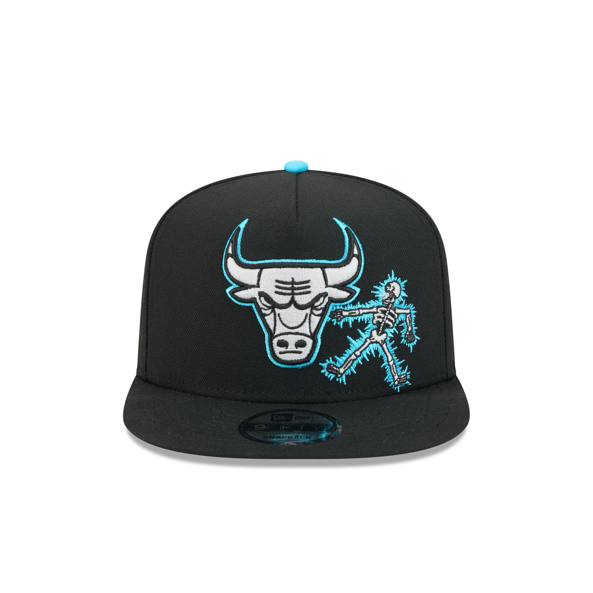 Chicago Bulls Electric Shock Skeleton 9FIFTY A-Frame Snapback Hat