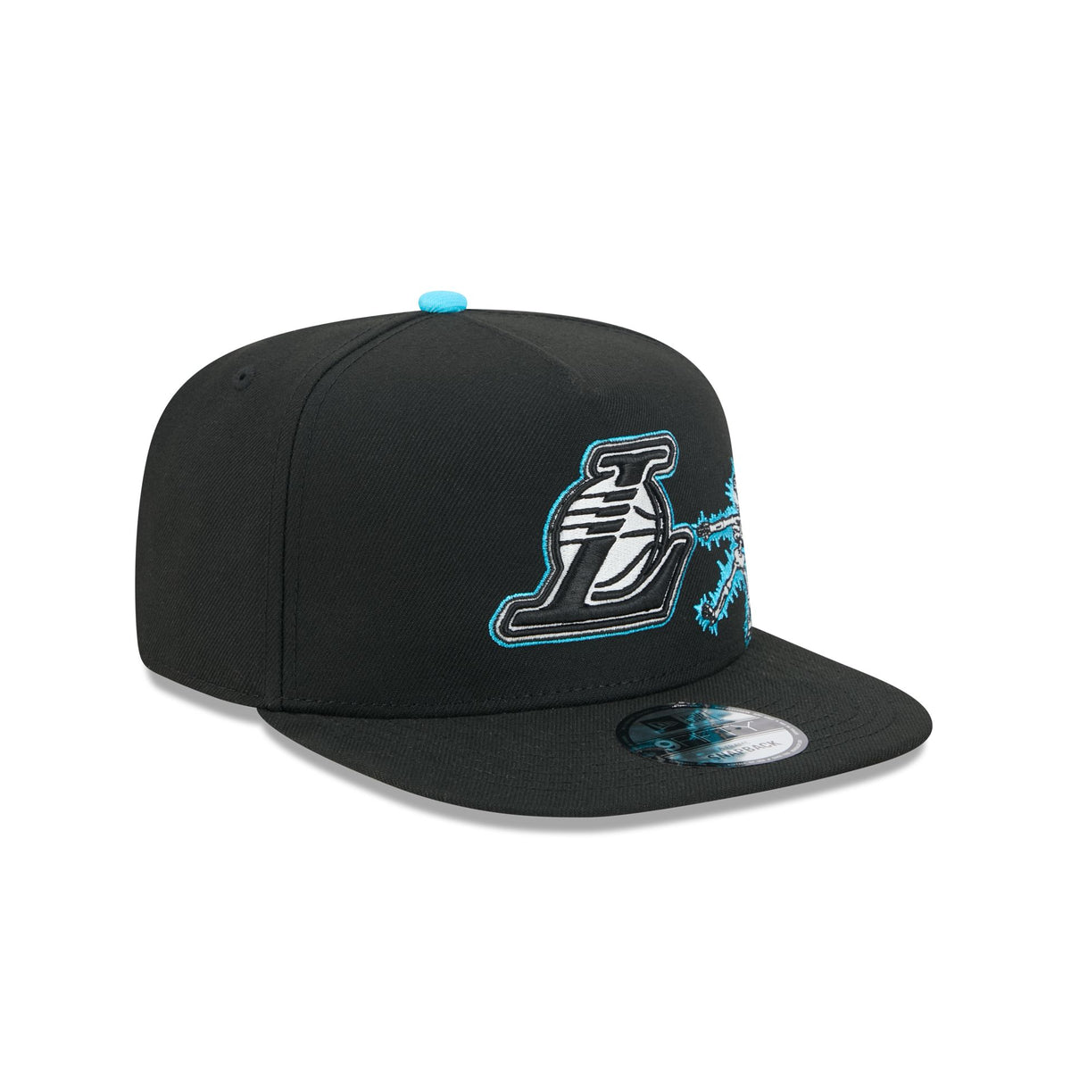 Los Angeles Lakers Electric Shock Skeleton 9FIFTY A-Frame Snapback Hat