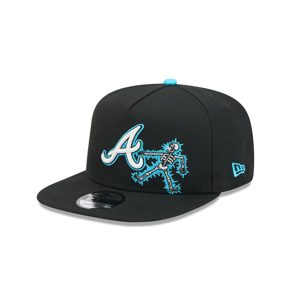 Atlanta Braves Electric Shock Skeleton 9FIFTY A-Frame Snapback Hat