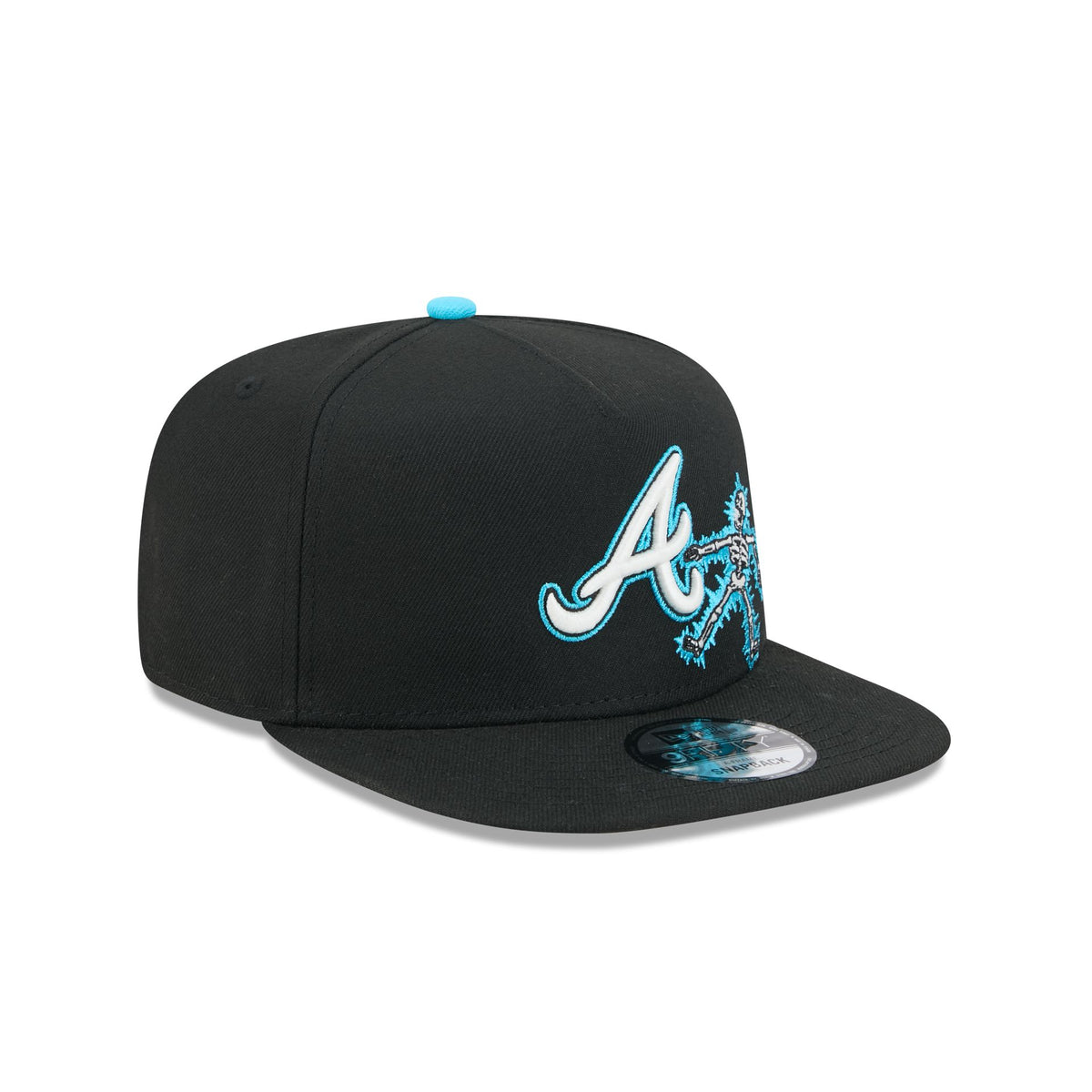 Atlanta Braves Electric Shock Skeleton 9FIFTY A-Frame Snapback Hat