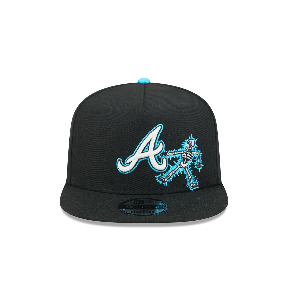 Atlanta Braves Electric Shock Skeleton 9FIFTY A-Frame Snapback Hat