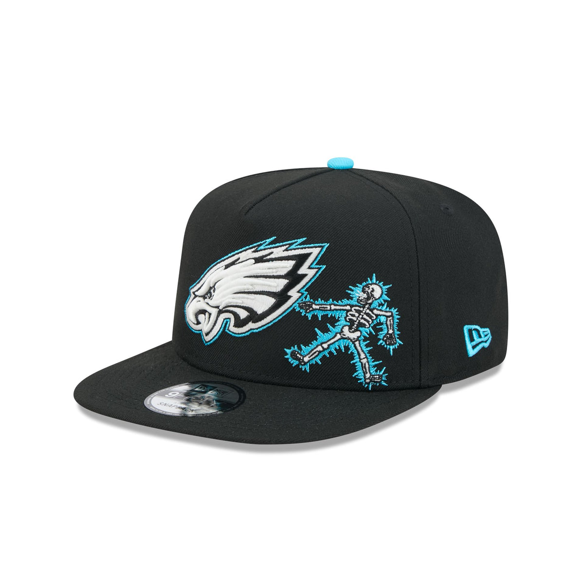 Philadelphia Eagles Electric Shock Skeleton 9FIFTY A-Frame Snapback Hat