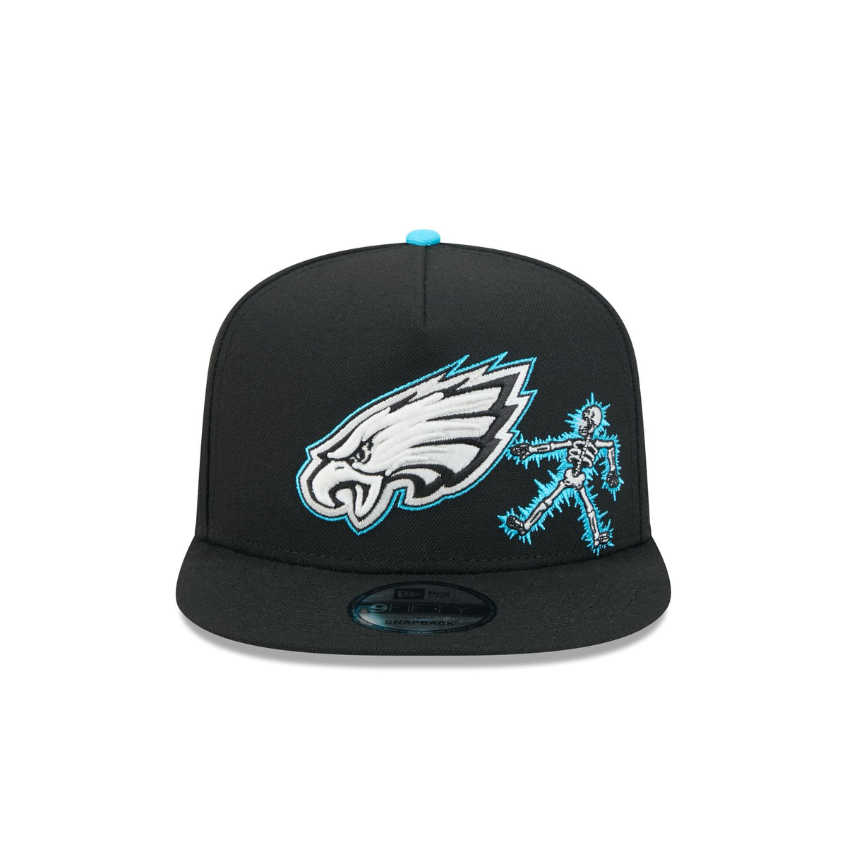 Philadelphia Eagles Electric Shock Skeleton 9FIFTY A-Frame Snapback Hat