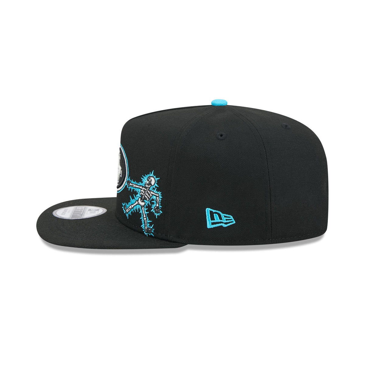 San Francisco 49ers Electric Shock Skeleton 9FIFTY A-Frame Snapback Hat
