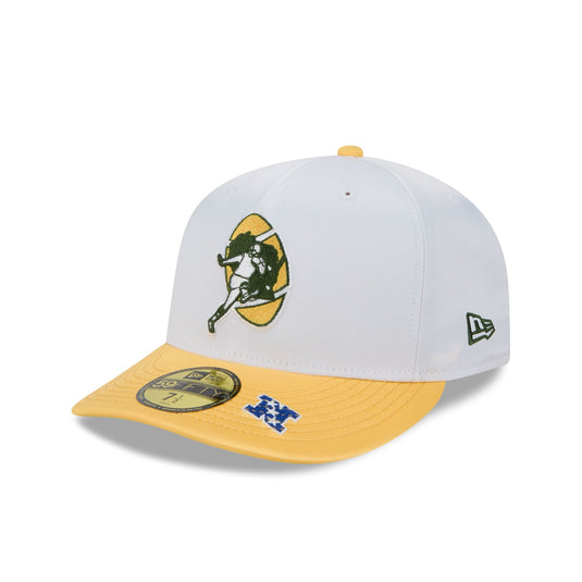 Just Caps Satin Green Bay Packers 59FIFTY Fitted Hat