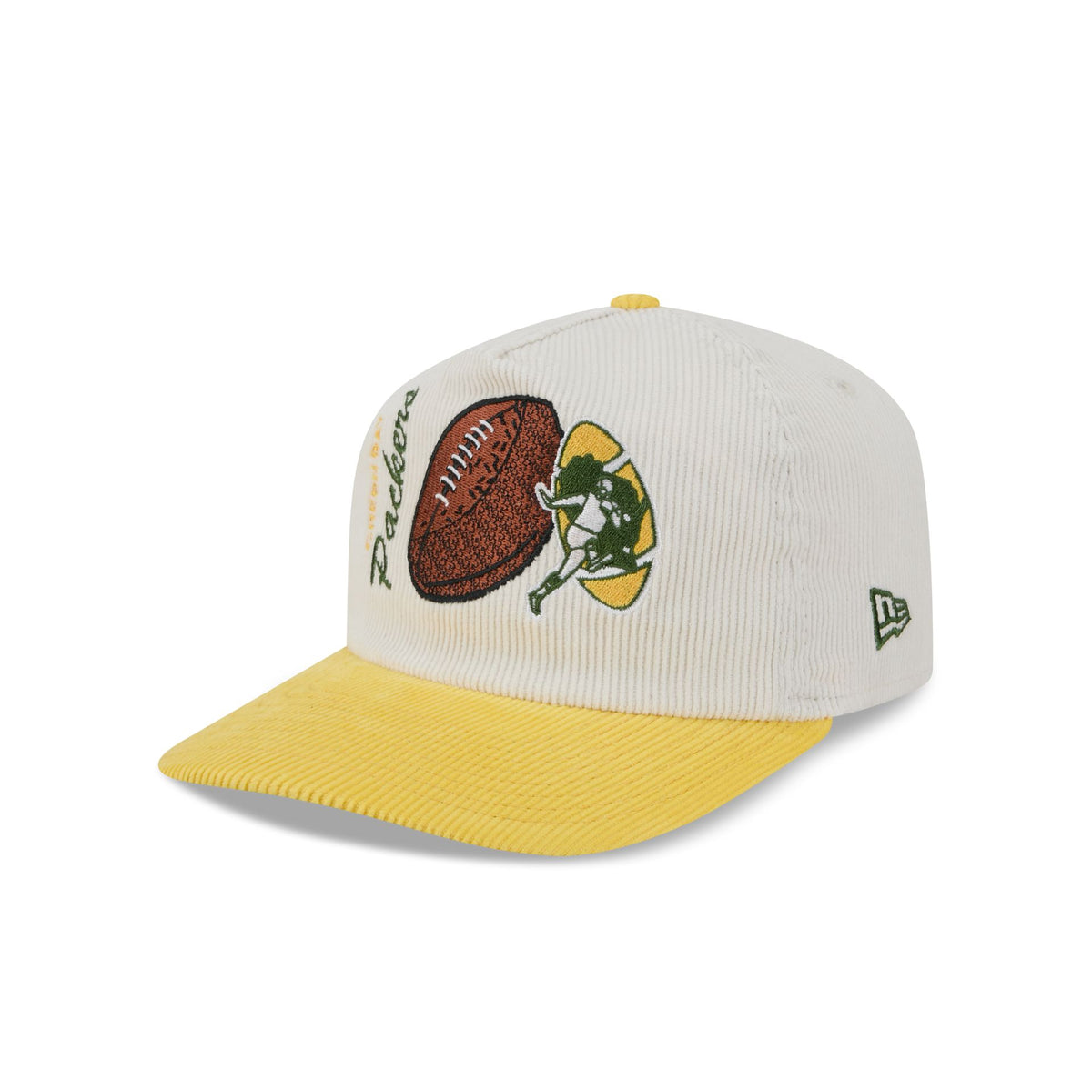 Green Bay Packers Retro Pack Team Ball 19TWENTY Snapback Hat
