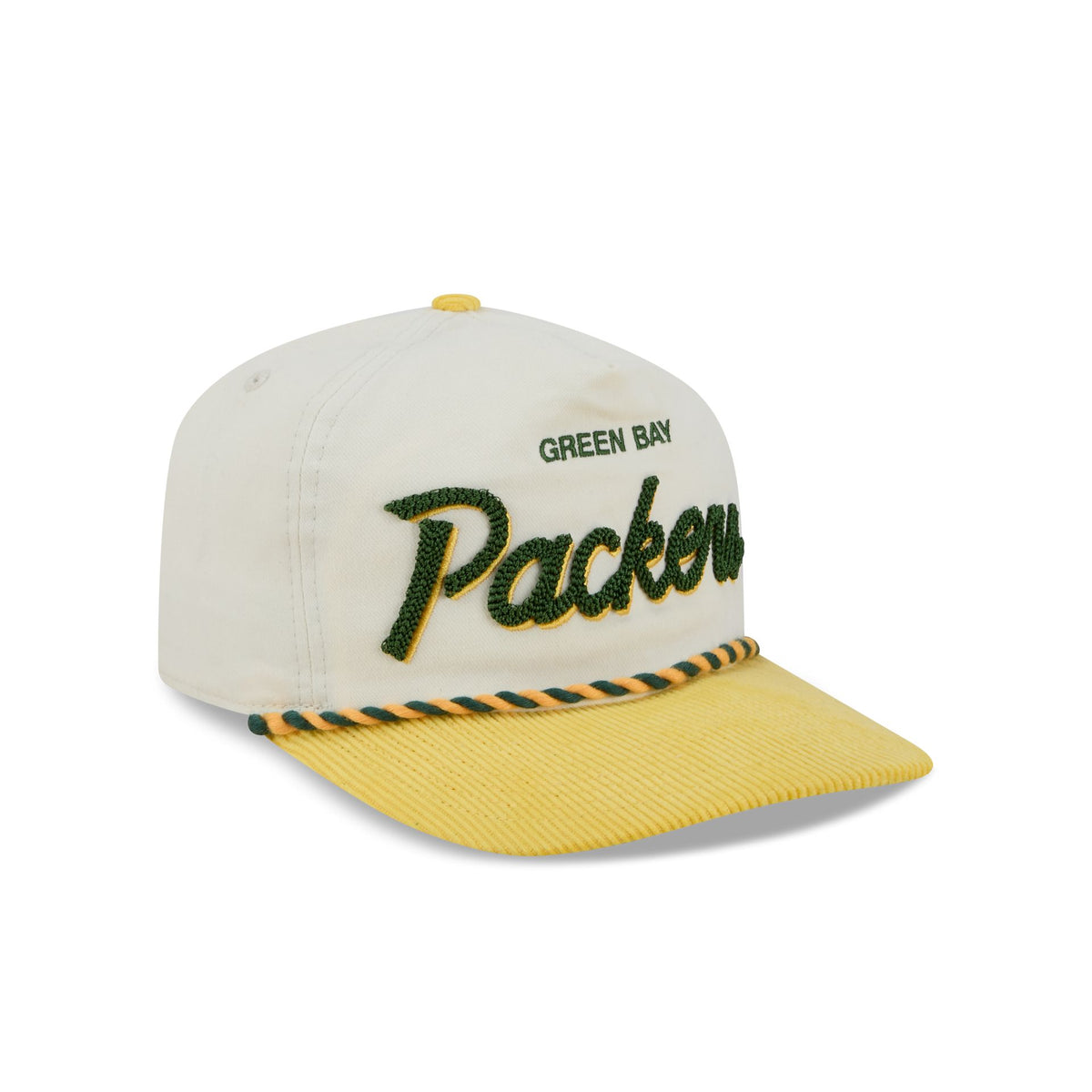 Green Bay Packers Retro Pack Script Rope 19TWENTY Snapback Hat