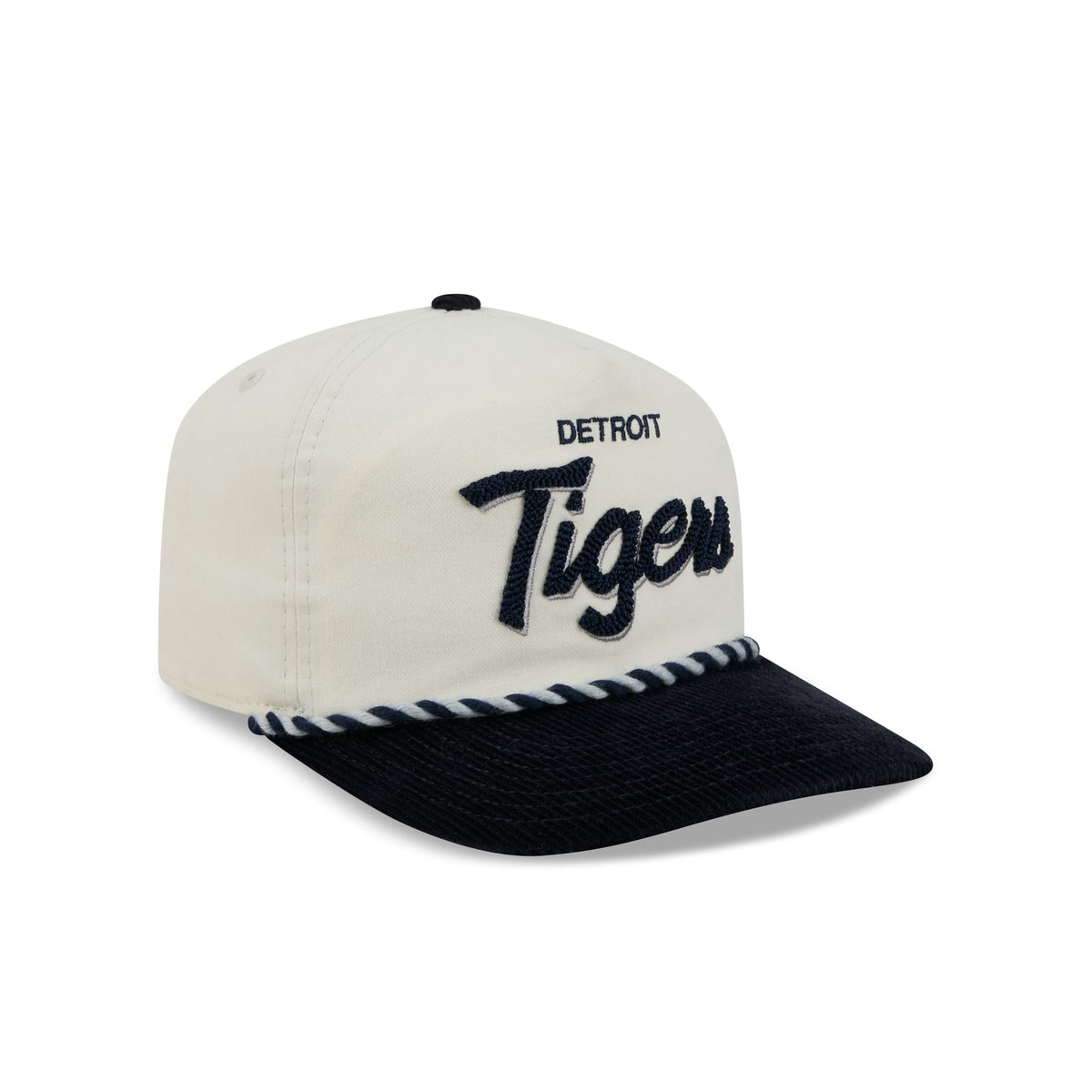 Detroit Tigers Retro Pack Script Rope 19TWENTY Snapback Hat
