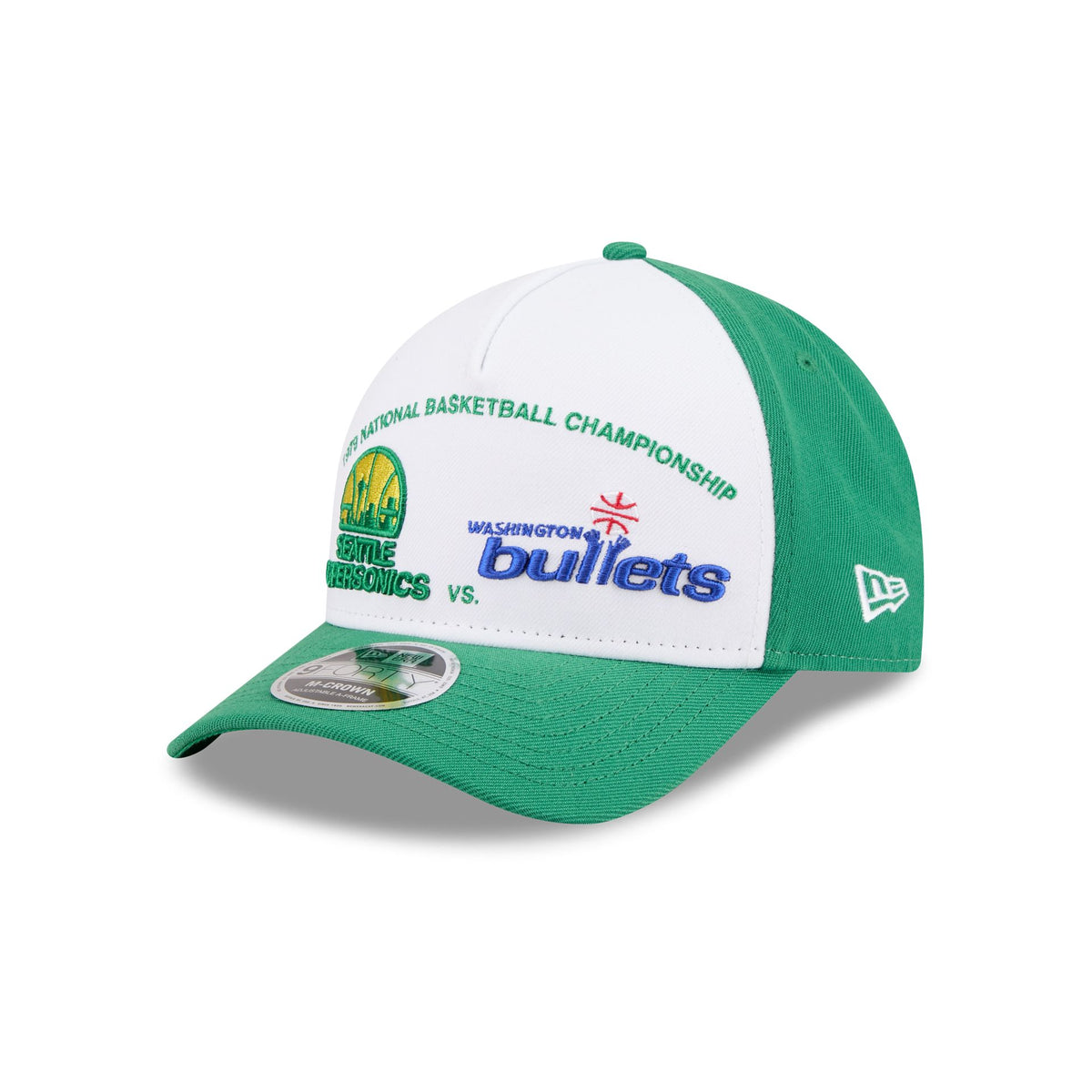 NBA Seattle SuperSonics vs Washington Bullets 9FORTY M-Crown A-Frame Snapback Hat