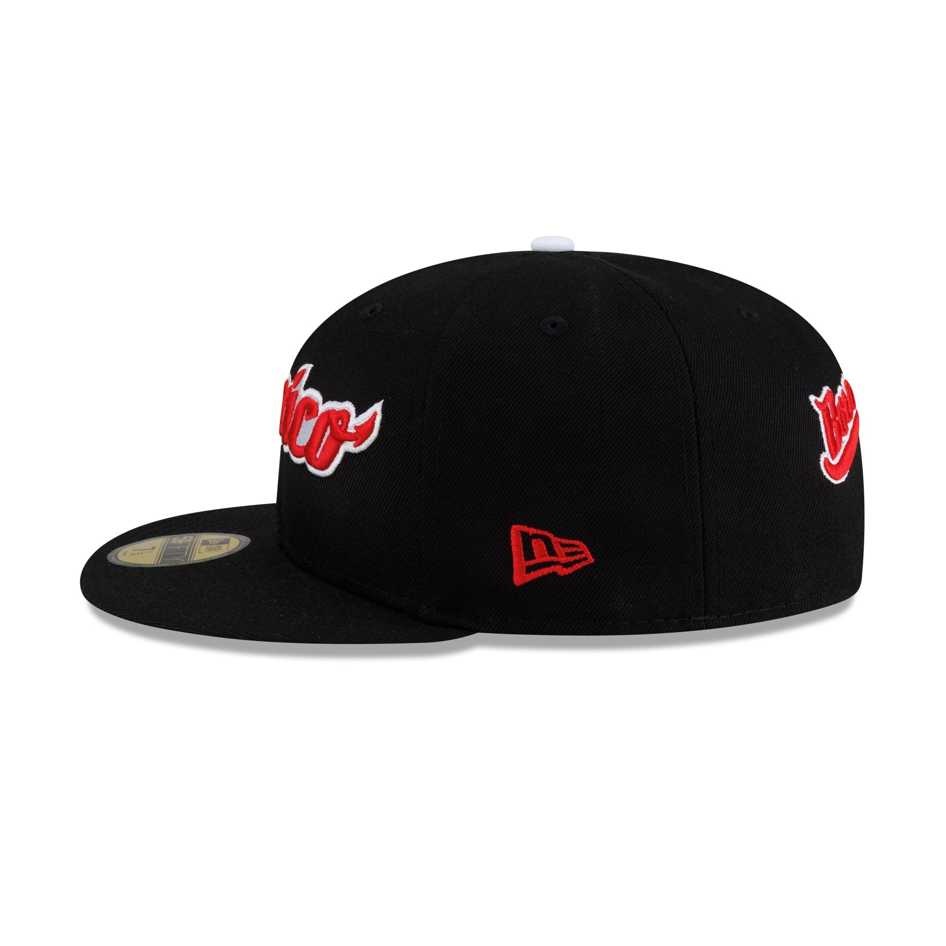 Born x Raised x Diablos Rojos del México Wordmark Black 59FIFTY Fitted Hat