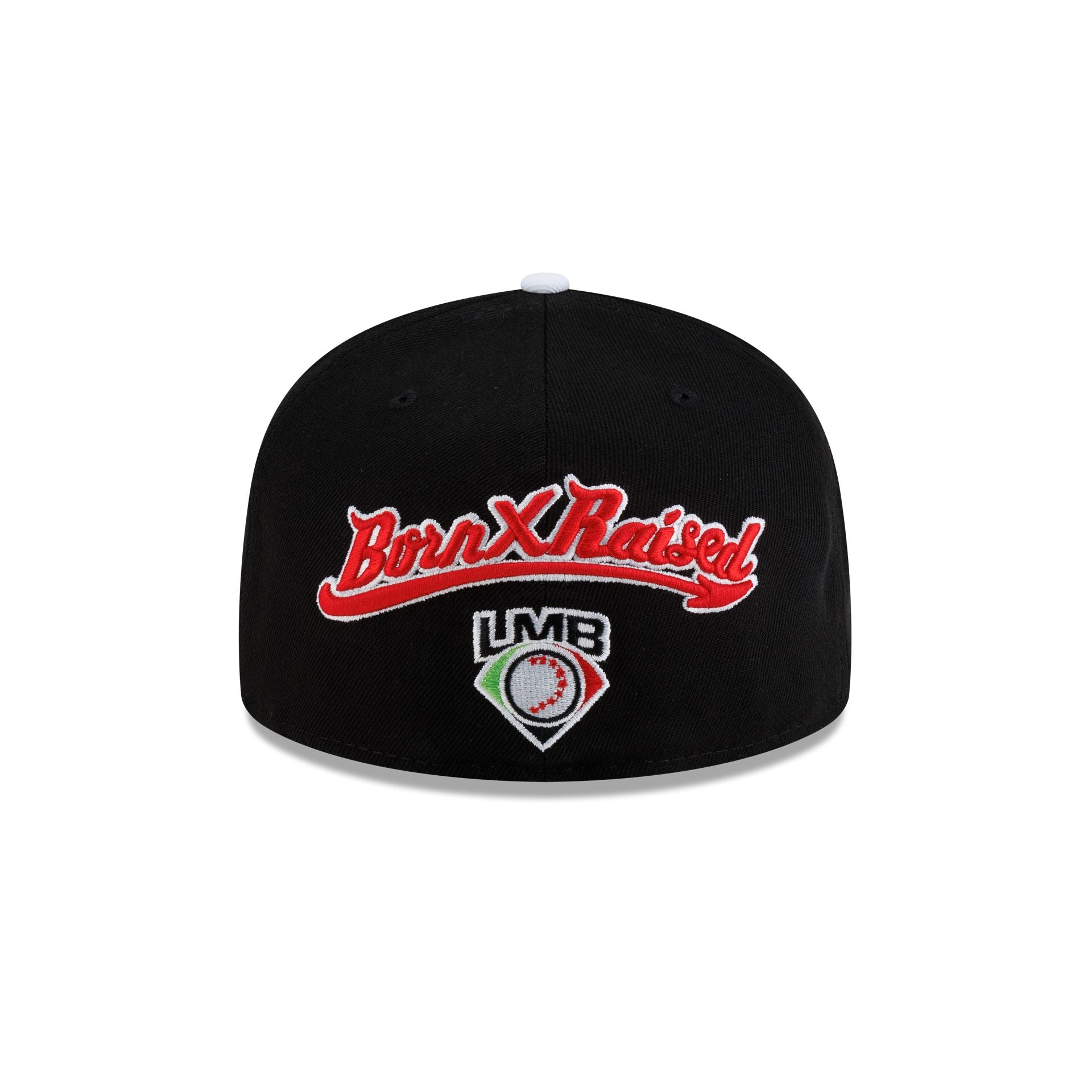 Born x Raised x Diablos Rojos del México Wordmark Black 59FIFTY Fitted Hat
