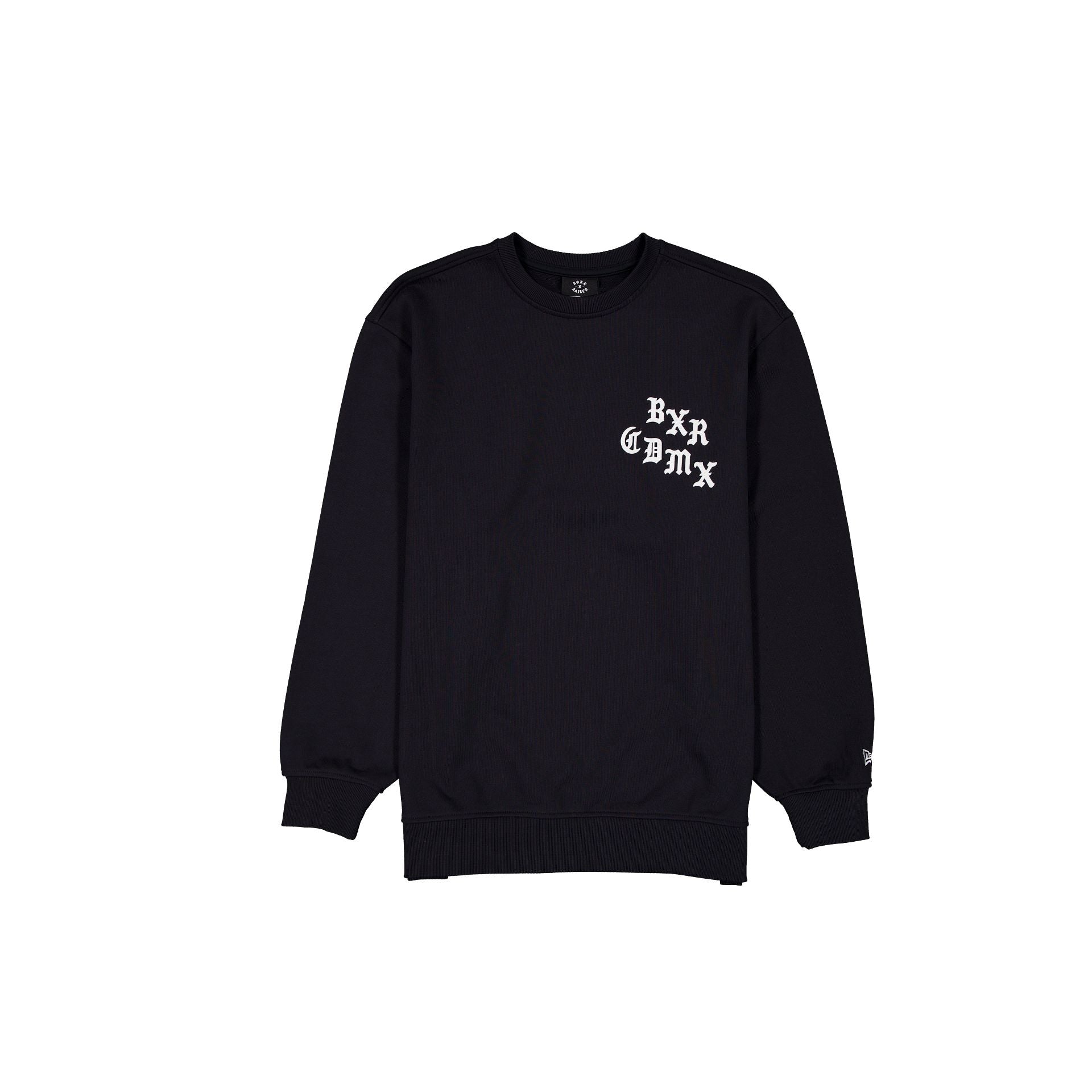 Born x Raised x Diablos Rojos del México Black Crewneck