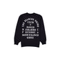 Born x Raised x Diablos Rojos del México Black Crewneck