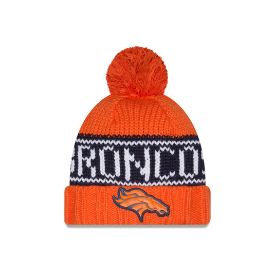 Denver Broncos 2026 Sideline Cold Weather Women's Pom Knit Hat
