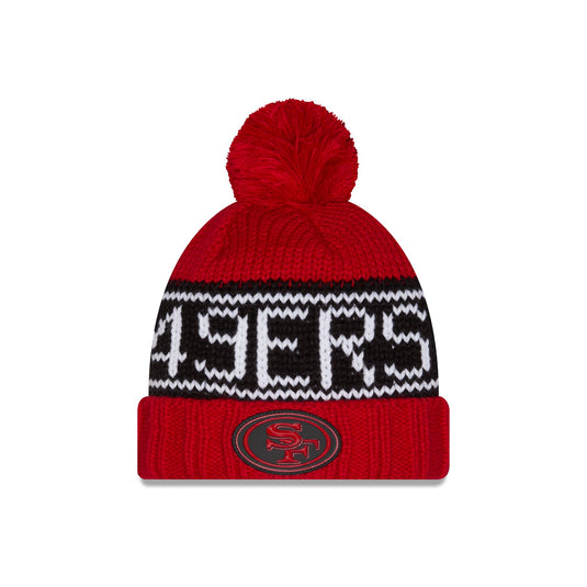 San Francisco 49ers 2026 Sideline Cold Weather Women's Pom Knit Hat
