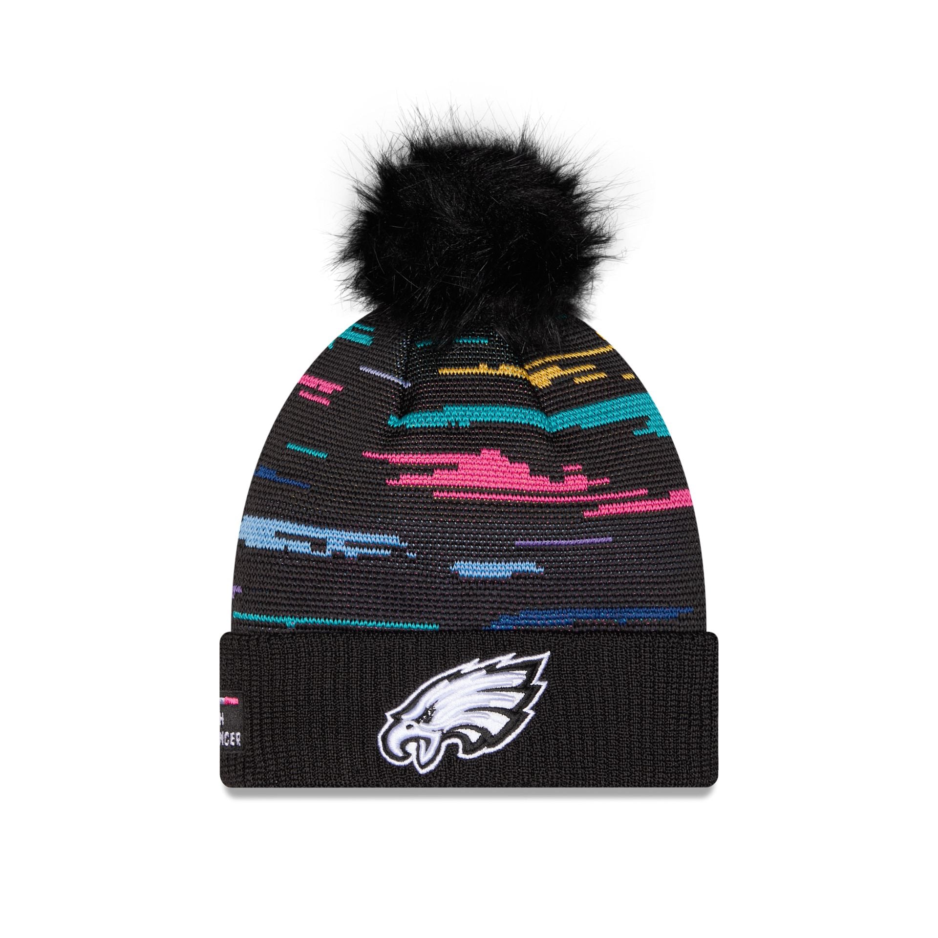 帽子 L.G.B. EagleMan printed knit casquette Philadelphia Eagles 2026 Crucial Catch Women's Pom Knit Hat – New