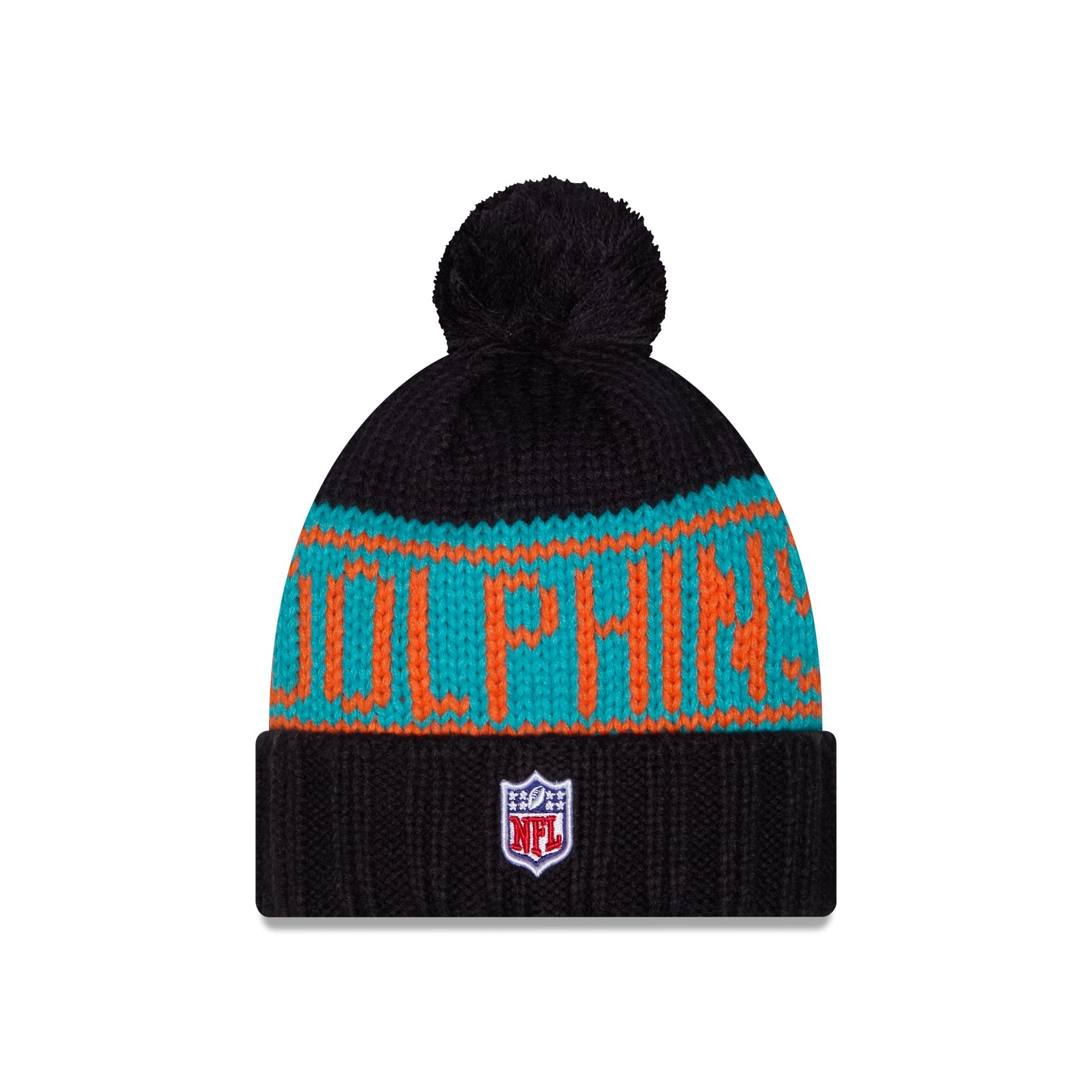 Miami Dolphins 2026 Rivalries Women's Pom Knit Hat – New Era Cap