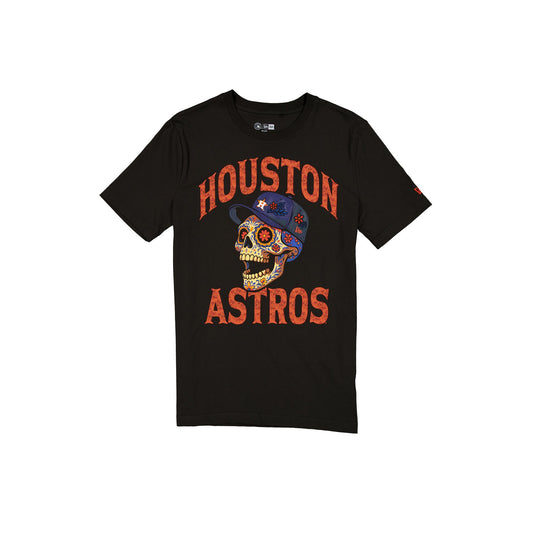 Houston Astros Day of the Dead Black T-Shirt