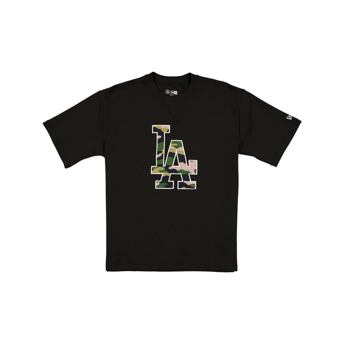 Los Angeles Dodgers Camo Logo Black T-Shirt