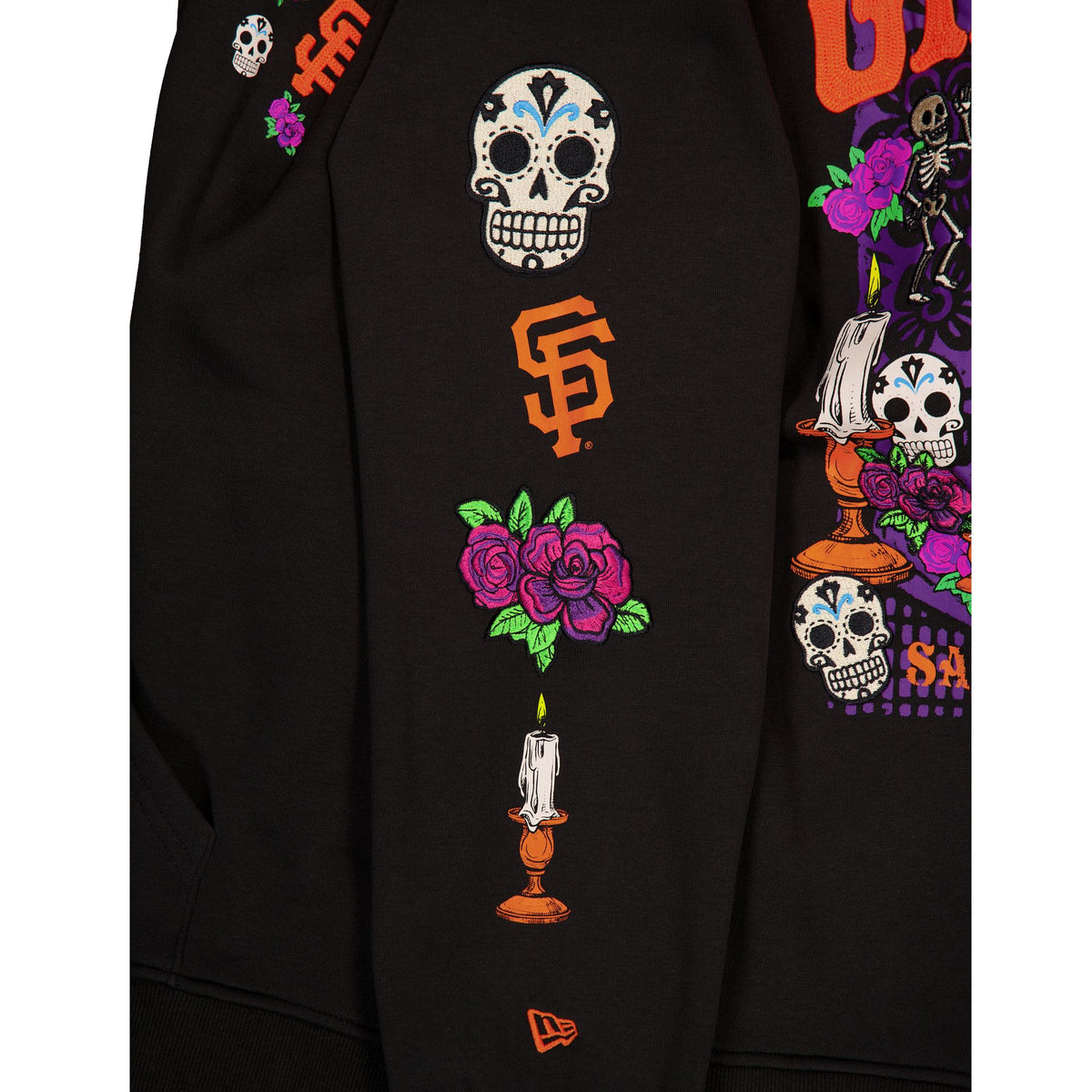 San Francisco Giants Day of the Dead Black Hoodie