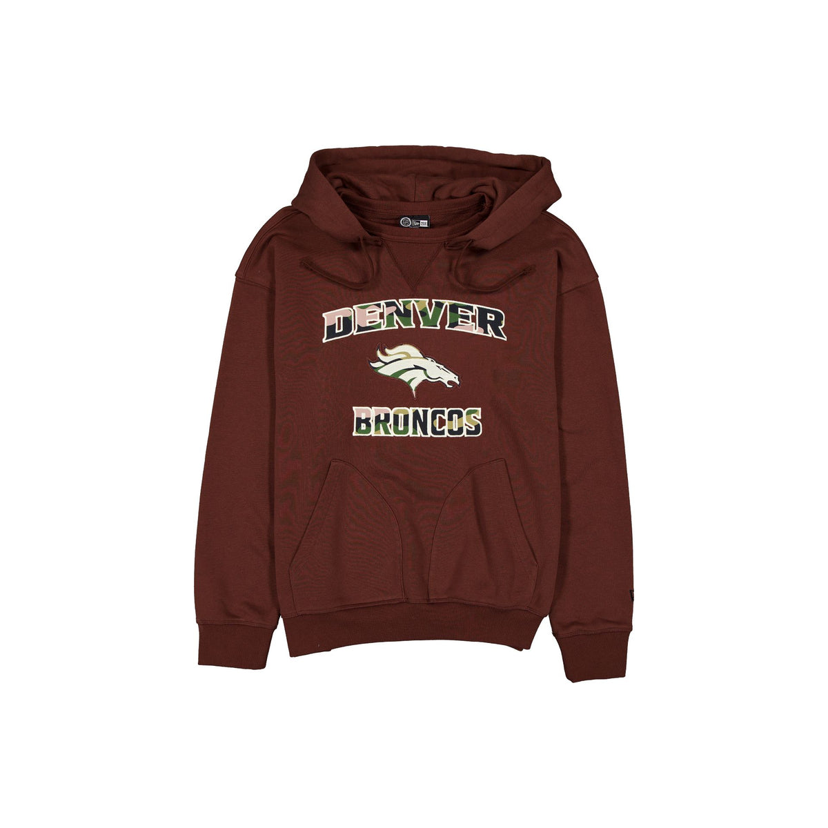 Denver Broncos Camo Logo Brown Hoodie