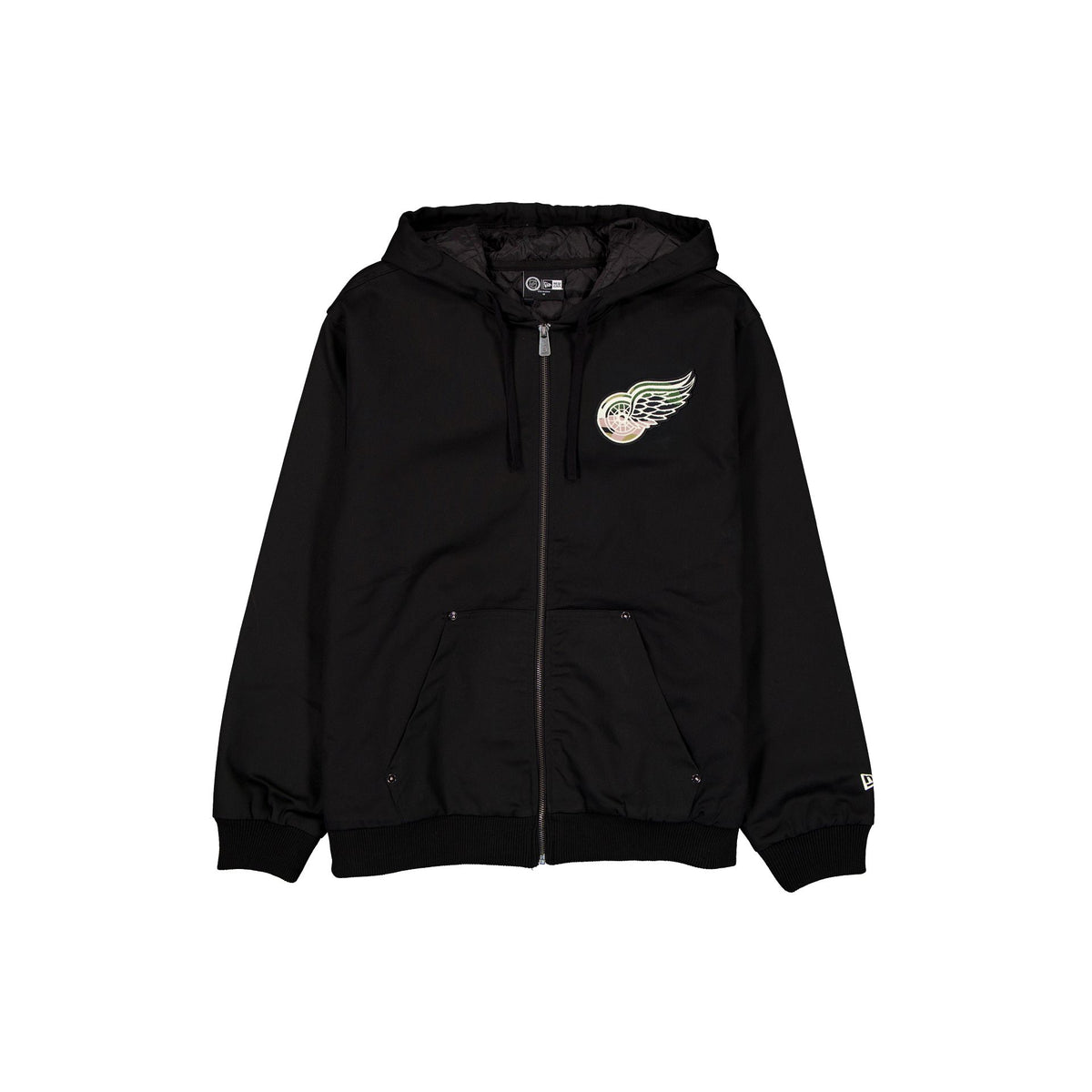 Detroit Red Wings Camo Logo Black Full-Zip Jacket