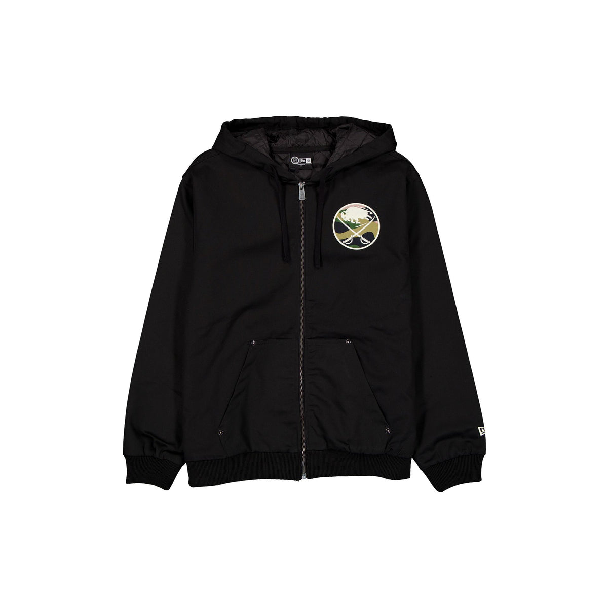 Buffalo Sabres Camo Logo Black Full-Zip Jacket