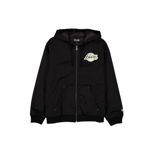 Los Angeles Lakers Camo Logo Black Full-Zip Jacket