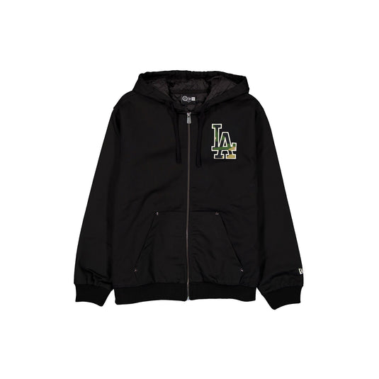 Los Angeles Dodgers Camo Logo Black Full-Zip Jacket