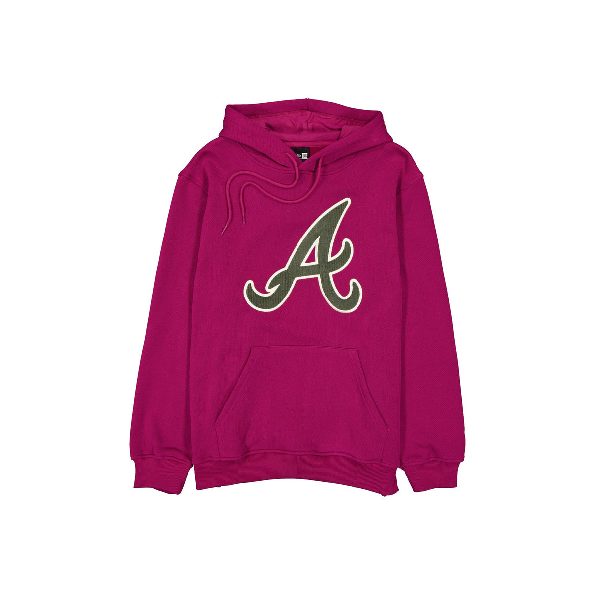 Atlanta Braves Corduroy Logo Cherry Hoodie