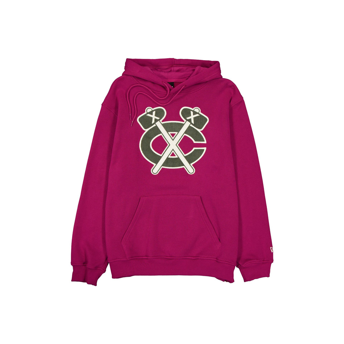 Chicago Blackhawks Corduroy Logo Cherry Hoodie