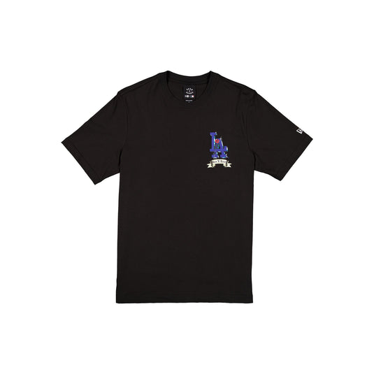 Born x Raised x Los Angeles Dodgers Rose Black T-Shirt
