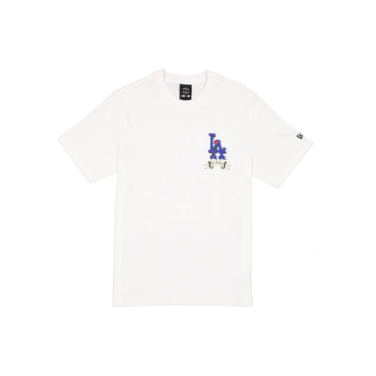 Born x Raised x Los Angeles Dodgers Rose White T-Shirt
