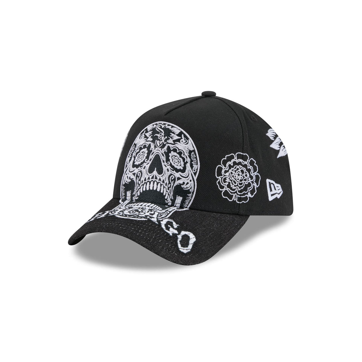 Chicago White Sox Day of the Dead Skull 9FORTY A-Frame Snapback Hat