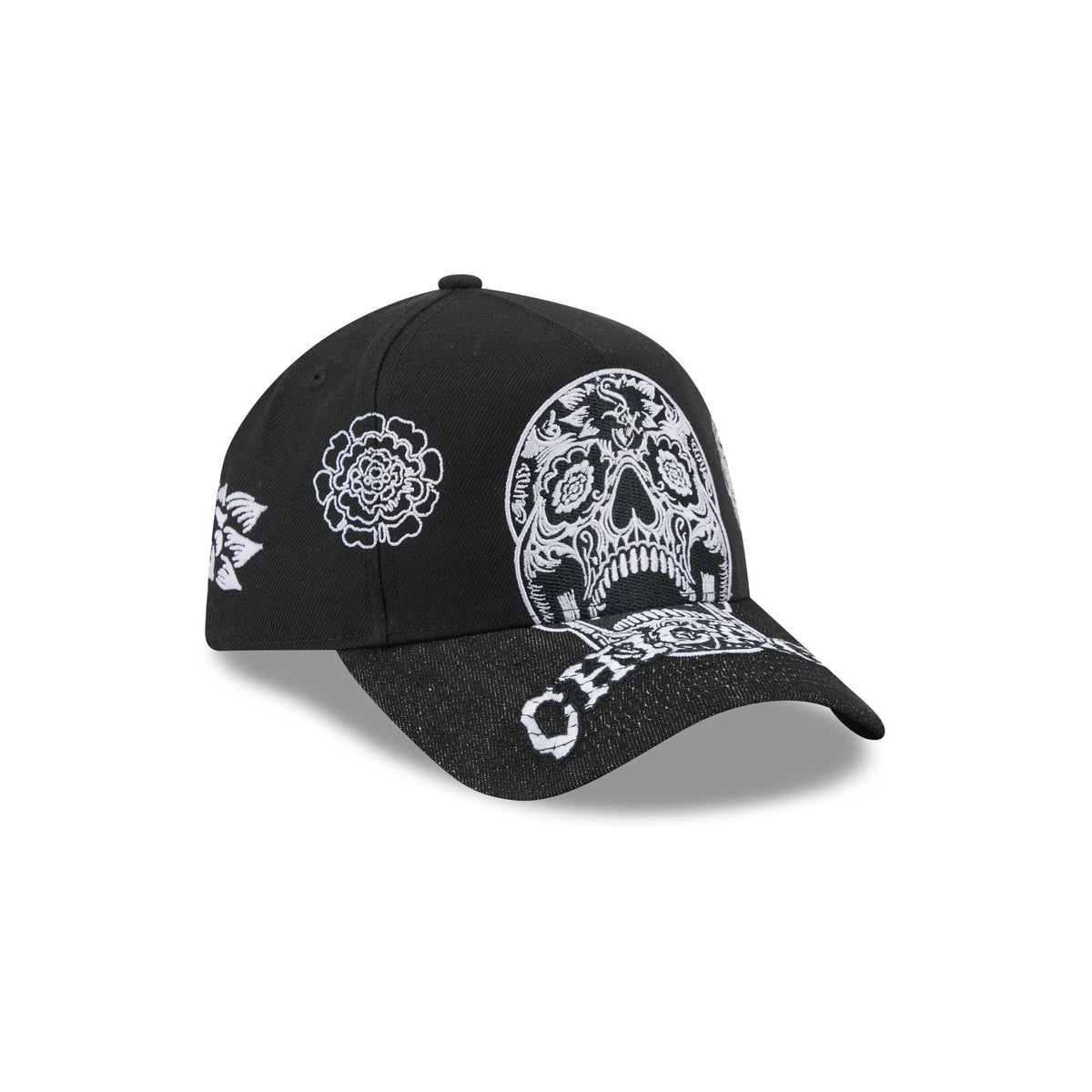 Chicago White Sox Day of the Dead Skull 9FORTY A-Frame Snapback Hat