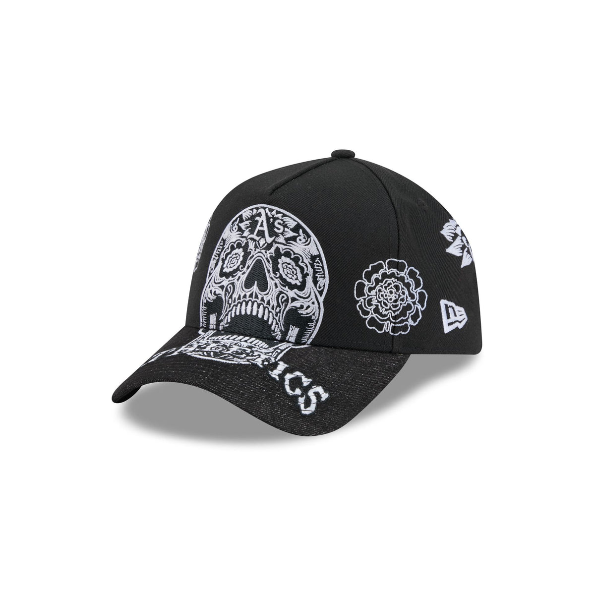 Athletics Day of the Dead Skull 9FORTY A-Frame Snapback Hat