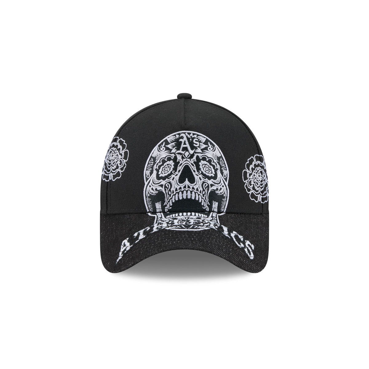 Athletics Day of the Dead Skull 9FORTY A-Frame Snapback Hat