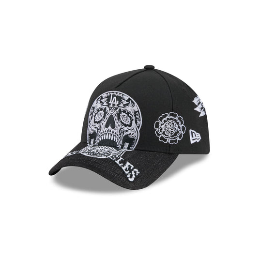 Los Angeles Dodgers Day of the Dead Skull 9FORTY A-Frame Snapback Hat