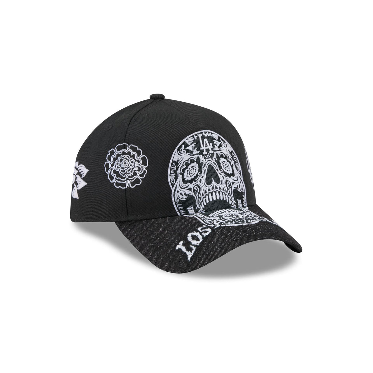 Los Angeles Dodgers Day of the Dead Skull 9FORTY A-Frame Snapback Hat
