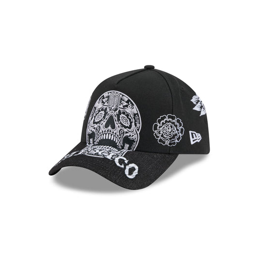 Mexico Baseball Day of the Dead Skull 9FORTY A-Frame Snapback Hat
