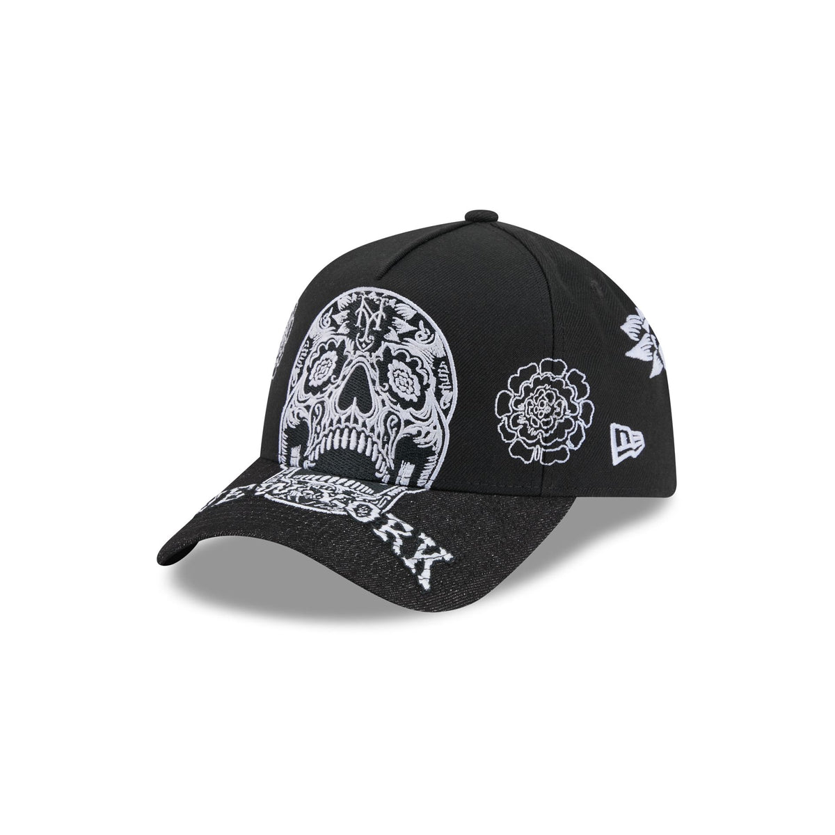New York Mets Day of the Dead Skull 9FORTY A-Frame Snapback Hat