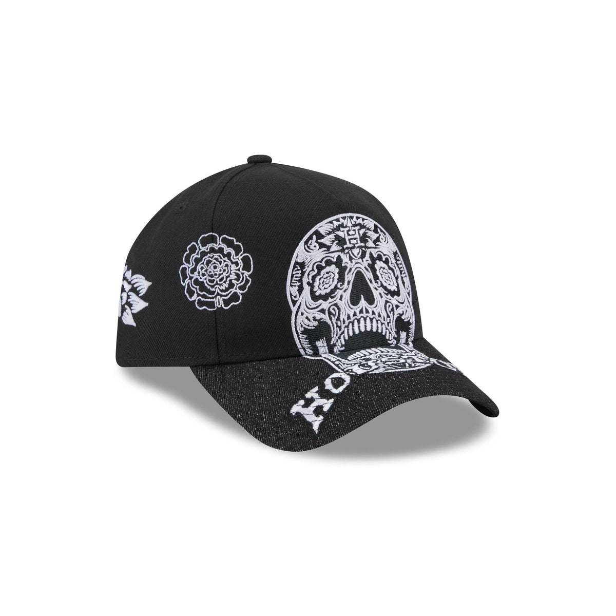 Houston Astros Day of the Dead Skull 9FORTY A-Frame Snapback Hat