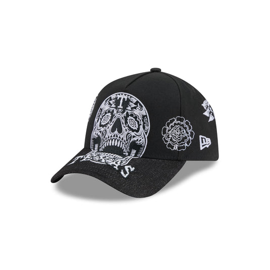 Texas Rangers Day of the Dead Skull 9FORTY A-Frame Snapback Hat