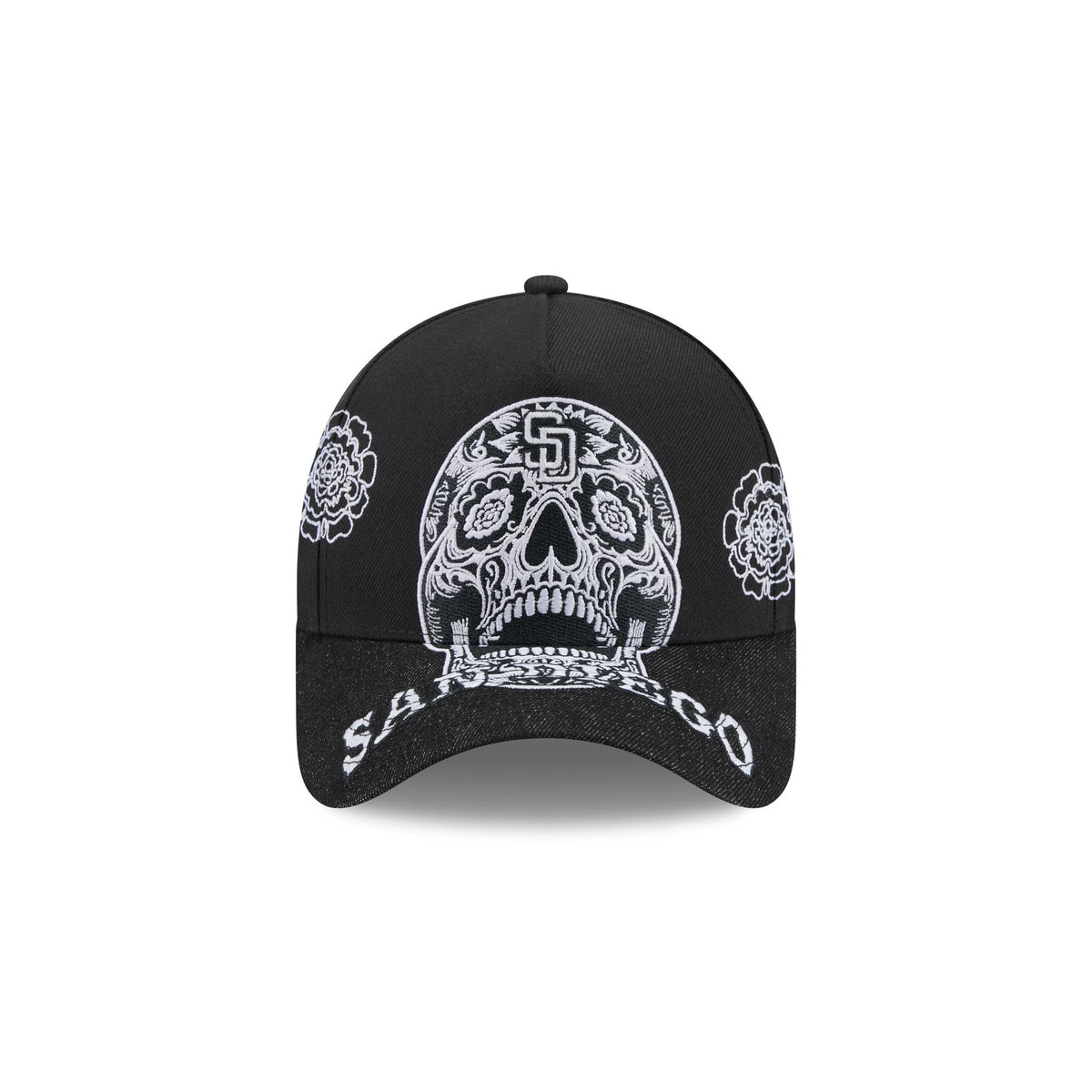 San Diego Padres Day of the Dead Skull 9FORTY A-Frame Snapback Hat