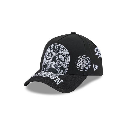 Boston Red Sox Day of the Dead Skull 9FORTY A-Frame Snapback Hat