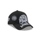 Miami Marlins Day of the Dead Skull 9FORTY A-Frame Snapback Hat