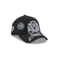 Atlanta Braves Day of the Dead Skull 9FORTY A-Frame Snapback Hat